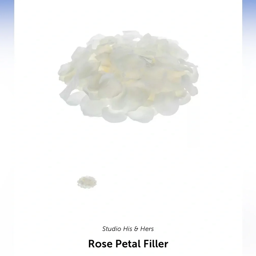 NEW-Studio His & Hers Ivory Rose Petals - Picture 2 of 4